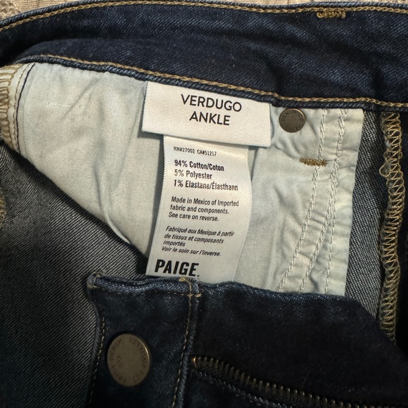 Paige Verdugo Ankle Jeans - Picture 1 of 5